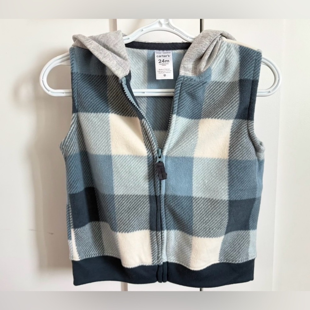 Carters Fleece Hooded Vest